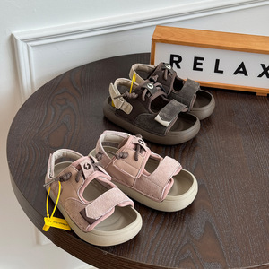 Sandales coréennes pour enfants à semelle souple en EVA, nouvelle collection été 2025, avec fermeture Velcro, chaussures <span class=keywords><strong>de</strong></span> plage anti-chocs pour bébés garçons et filles - Product Image 4