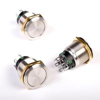 Interrupteurs à bouton-poussoir de type loquet rond TOOWEI, industriels, pour l'alimentation, étanches IP67