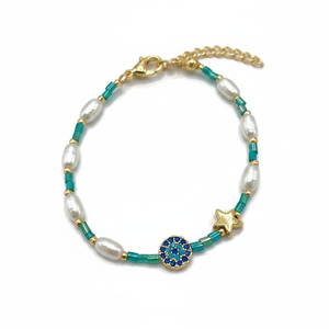 Fashion Charm Evil Eye Perlé pour Bracelet - Product Image 2