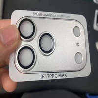 Protecteur d'objectif de caméra en métal à anneau 3D pour iPhone 17 Pro Max 15 13 Mini 14 16 Pro Max Plus 17Air Protection de caméra en verre couverture complète