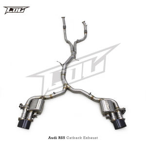 Échappement sport à soupapes COC pour <span class=keywords><strong>Audi</strong></span> RS4/<span class=keywords><strong>RS5</strong></span> B9/B9.5 2.9T 2017-2024, tuyau d'échappement en acier inoxydable, embouts noirs RS - Product Image 4