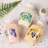 Boisson au sago aromatisée au fromage et aux champignons, enrichie en bactéries lactiques, en bouteille 320g
