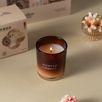 Ensemble diffuseur de parfum en verre ambré personnalisé, bougie parfumée à la cire de soja longue durée, design moderne, coffret cadeau pour anniversaires et Noël