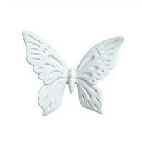 Ornements muraux modernes imperméables en forme de papillon, décorations en polyuréthane pour les murs de la chambre, utilisation en villa et hôtel - Durables, 18 pièces par ensemble