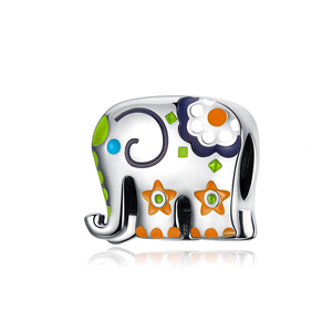 Qings Trang Sức Thời Trang Thanh Lịch Happy <span class=keywords><strong>Elephant</strong></span> Charms OEM/ODM 925 <span class=keywords><strong>Sterling</strong></span> Silver <span class=keywords><strong>Charm</strong></span> Pendant Đối Với Trang Sức Làm - Product Image 1