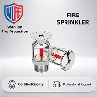 68 ℃   Kepala Sprinkler Kebakaran Tipe Standard Response Pendent, Sprinkler Kebakaran Baja Tahan Karat untuk Sistem Perlindungan Kebakaran Otomatis