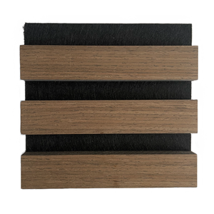 Absorbeur acoustique en lattes de bois décoratives pour les murs des restaurants, panneau acoustique à NRC élevé pour la décoration intérieure des cafés - Product Image 4
