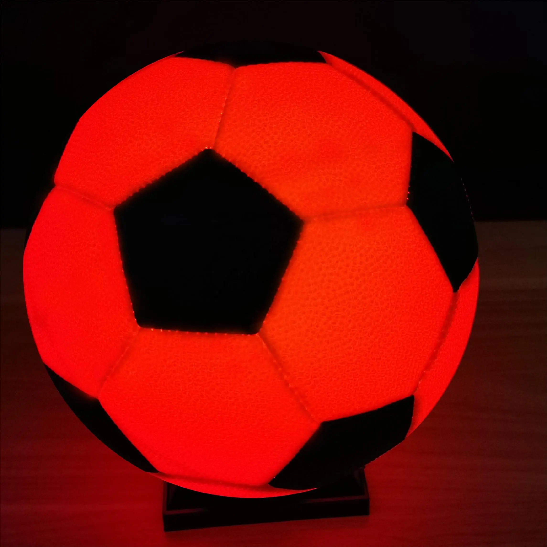 Office size led light up football luminous light up glow in the dark LED Machine Stitching Soccer size 5
