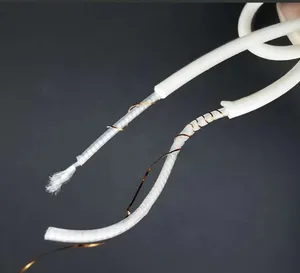 Cable de calefacción de fibra de carbono de silicona, aislado, resistente al agua, para tanque de peces