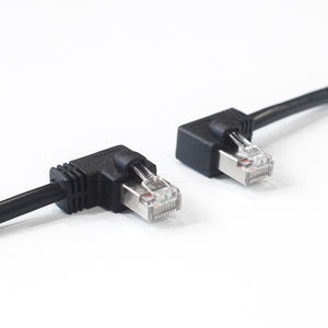 Индивидуальный оригинальный 90 градусов Rh45 патч-корд UTP/FTP/<span class=keywords><strong>SFTP</strong></span> LAN кабель RJ45 разъем совместимый <span class=keywords><strong>CAT5E</strong></span>/CAT6/CAT6A/CAT7/CAT8 - Product Image 2