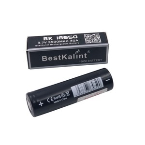 Batterie Bestkalint 3500mAh 40A 3.7V IMR 18650 à décharge élevée, sommet plat, lithium pour ordinateur portable et jeux, en stock ! - Product Image 1
