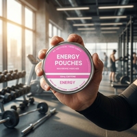Pochettes de caféine sans nicotine avec supplément énergétique Alpha GPC en poudre pour les employés de bureau