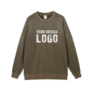 Sudadera para Hombre con Color Degradado Lavado Personalizada de Fábrica, Estilo Casual Americano Vintage, Hombros Caídos, Holgada - Product Image 4