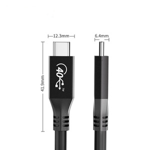 Cable de Datos USB 4 XHQ, 40 Gbps, 100 W, Tipo C, Compatible con Thunderbolt 3, Cable de Carga Rápida de Alta Definición 8K - Product Image 2