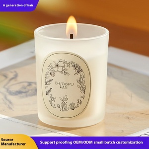 Ensemble cadeau d'affaires créatif givré <span class=keywords><strong>en</strong></span> trois pièces, bougeoirs <span class=keywords><strong>en</strong></span> <span class=keywords><strong>verre</strong></span> haut de gamme, lanternes et pots à bougies pour la fête des femmes et les anniversaires - Product Image 1