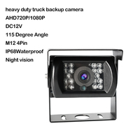 Cámara de Visión Trasera AHD 1080P, Impermeable, 4 Pines, para Autobús, Camión, Furgoneta, con Visión Nocturna IR