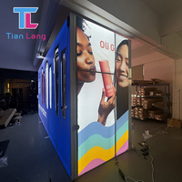 Expositor de Tela Retroiluminado con Caja de Luz LED de Doble Cara, Directo de Fábrica, para Ferias Comerciales, con Impresión Personalizada