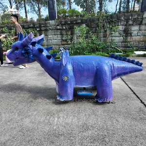 <span class=keywords><strong>Dragon</strong></span> animatronique à monter en silicone, voiture électrique à batterie 24V avec yeux lumineux et lumières clignotantes pour parc d'attractions - Product Image 4
