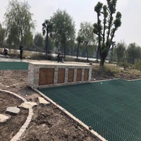 Grille alvéolée en plastique HDPE pour plantation de fleurs et d'herbes, tapis de pavage pour gazon/grille de gazon utilisée dans les parcs