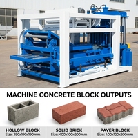 Machine automatique de fabrication de blocs creux et emboîtables SHIYUE QT4-15, contrôlée par PLC hydraulique, pour béton, 220V