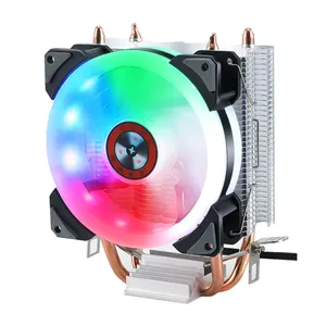 Loving Cool 2 Heat Pipes CPU Cooler Multi Platform Compatibility For Intel LGA1366/1156 AMD AM3/AM4/754/940