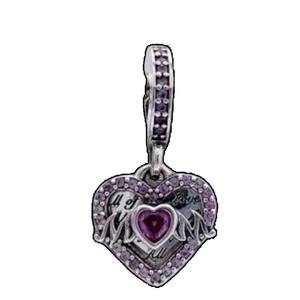 Colgante de Plata 925 con Circonita y Perla de Agua Dulce, Diseño de Corazón, Llave y Flor, Lujoso, DIY, Regalo Festivo, Joyería de Moda para Mujer - Product Image 3