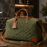 Sac de voyage extensible tendance 2027 en tissu matelassé pour hommes et femmes, sac de sport rembourré avec poignées tressées, logo de marque personnalisé OEM