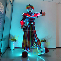 Traje de disfraz de Robot de alta calidad, transformadores de tamaño adulto portátiles, trajes de disfraz de Robot Zanco Led para Cosplay humano