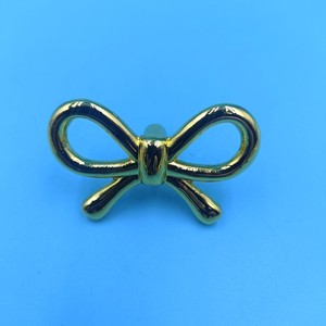 Bow Shaped <b>Drawer</b> Handle Warm Gold Bolt Inserting Type Durable <b>Storage</b> <b>Drawers</b> Hardware Accessory - Product Image 1
