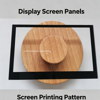 Panneau en verre trempé à bordure noire imprimé en sérigraphie personnalisée pour écran tactile
