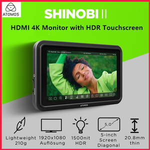 อะตอมอส ชิโนบิ 2 สำหรับจอภาพ 4K ขนาด 5.2 นิ้ว HDR 1500nit พร้อมสายเชื่อมต่อที่รองรับและอินพุตวิดีโอความละเอียดสูง - Product Image 1