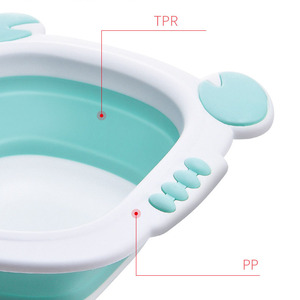 Mignon crabe en plastique épaissi pliant lavabo pour enfants personnalisé <span class=keywords><strong>rétractable</strong></span> ménage bébé lavabo - Product Image 4