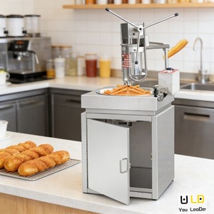Nouvelle machine à churros électrique sur pied en acier inoxydable et friteuse 220V haute productivité pour <span class=keywords><strong>les</strong></span> magasins de proximité - Product Image 3