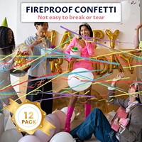 Canon à Confettis Multicolore Biodégradable de 30 cm, Lanceurs de Serpentins pour Fêtes, Lot de 12 pour Mariages, Baby Showers, Noël, Nouveauté
