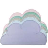 Joli tapis de table en silicone en forme de nuage, tapis d'alimentation antidérapant pour bébé, tapis de table pour la maison, tapis de table anti-déversement et antidérapant