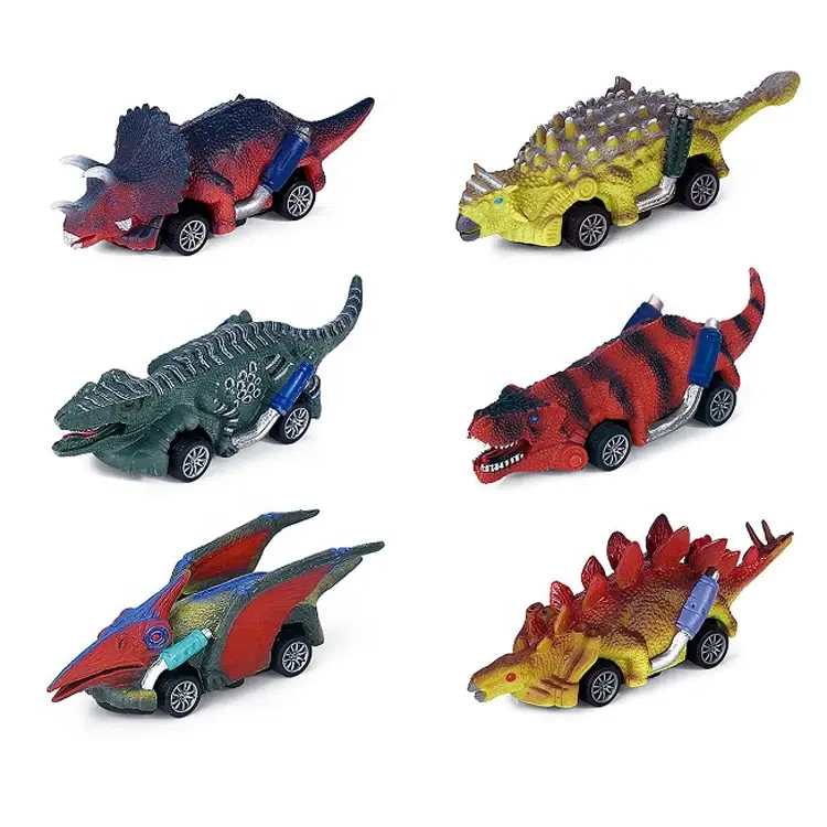 جديد أفضل بائع ديناصور سحب السيارة الإبداعية الملونة ديناصور اللعب الجمود سيارة أطفال دينو شاحنة لعبة ديناصور ألعاب