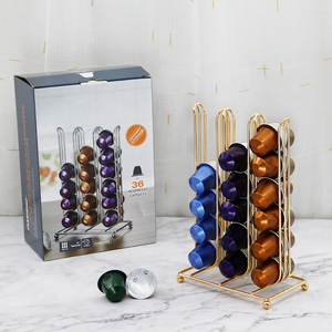 Giá Đứng Đựng Cà Phê Kim Loại Màu Vàng Kim Bán Chạy Giá Xếp Đồ Cho Nespresso 42 Viên Nang - Product Image 6