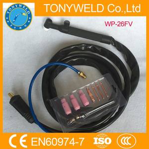 Torche à tête flexible refroidie par air WP-26FV avec valve et poignée, pistolet <span class=keywords><strong>TIG</strong></span> avec tous les accessoires - Product Image 4