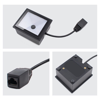 Escáner de Código de Barras 2D de Montaje Fijo, CMOS 640*480, LED Blanco ≥5mil, USB, RS232, RS485, TTL, Wiegand, para Torniquete, Kiosco, OEM Integrado