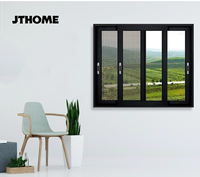 Fenêtres coulissantes modernes en aluminium à double vitrage, norme européenne, pour appartements et hôtels, avec moustiquaire et volet, Australie