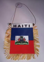 3x5 en rétroviseur personnalisé voiture SUV camion Haïti fanion drapeau