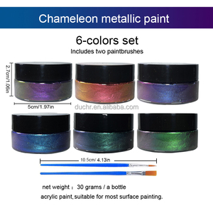 Free Customized Premium Chameleon Metallic Paint Set Private Label Small Package Watercolor <strong>for</strong> <strong>Canvas</strong> <strong>Painting</strong> - Product Image 3
