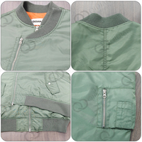 Blouson Bomber MA1 en Nylon Personnalisé pour Homme, Veste Pilote Courte à Fermeture Éclair Asymétrique, Style Streetwear Coupe Ample, Fabricant OEM