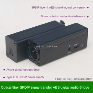 Puerto XLR de fibra óptica <span class=keywords><strong>SPDIF</strong></span> a nivel AES <span class=keywords><strong>para</strong></span> CD DAC DAT, grabación de máquina, altavoces de Monitor <span class=keywords><strong>Digital</strong></span> activo <span class=keywords><strong>Digital</strong></span> - Product Image 2