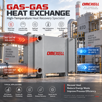 Échangeur de chaleur à plaques entièrement soudées à économie d'énergie, à canaux larges, en acier duplex 2205, sans joint, conception compacte pour chaudières