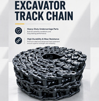 Chaîne de chenilles d'excavatrice pour Kobelco SK200-8, Komatsu PC200, Hitachi ZX200, CAT320 – Pièces de rechange pour train de roulement