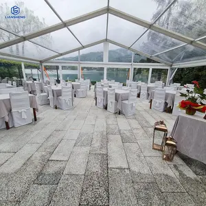 2024 Hot Sale Outdoor Tents Clear Transparent Wedding Party Tent Event Customized Size Marquee