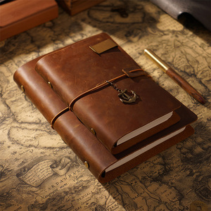 Premium Handmade Top-grain Cowhide Genuine Leather Loose-leaf <b>Notebook</b> for <b>Diary</b>, Vintage Travel Refillable Journal,A7 - Product Image 4