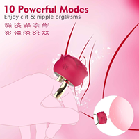 Rose Sexspielzeug Klitoris Vibrator Offene Fingerringe für Frauen Mini Größe Klitoris Nippel Massage geräte Adult Toys Stimulator