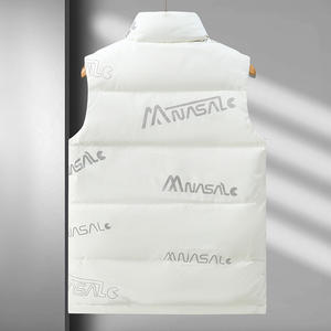 เสื้อกั๊กผ้าแคนวาสผู้ชายสไตล์ลำลองสำหรับฤดูใบไม้ร่วงและฤดูหนาว ปี 2025 คอตั้ง สวมใส่สบาย ทันสมัย และให้ความอบอุ่น - Product Image 4